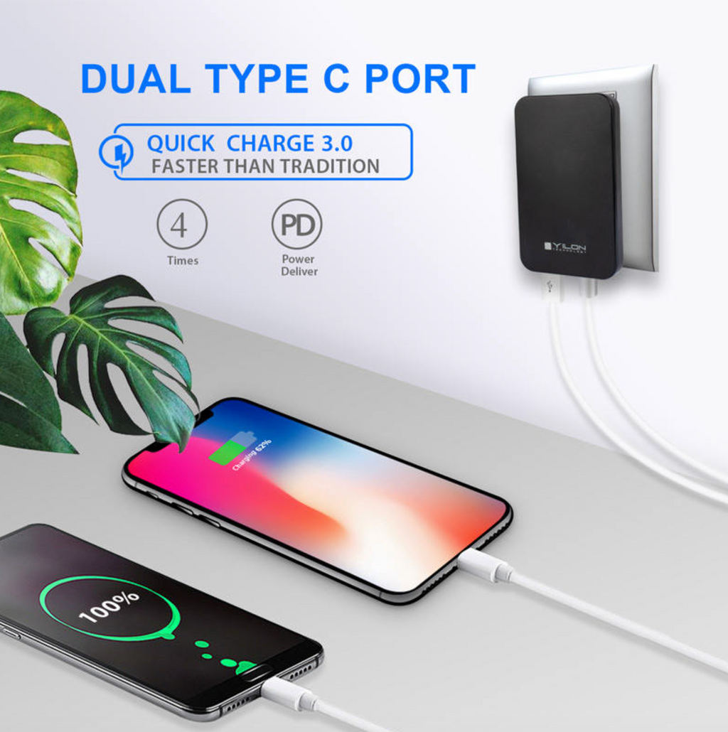 Compact High-Speed USB Charger for Phones, Tablets & Tech Devices